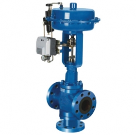 Three-way control valve